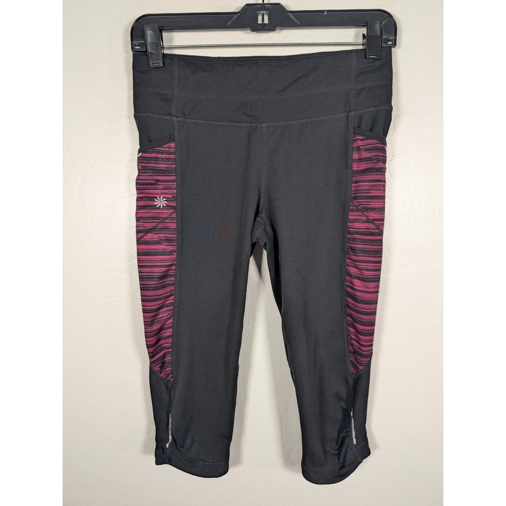 Athleta Leggings Women Size Small Be Free Yoga Active Capri Pant Pockets Stretch